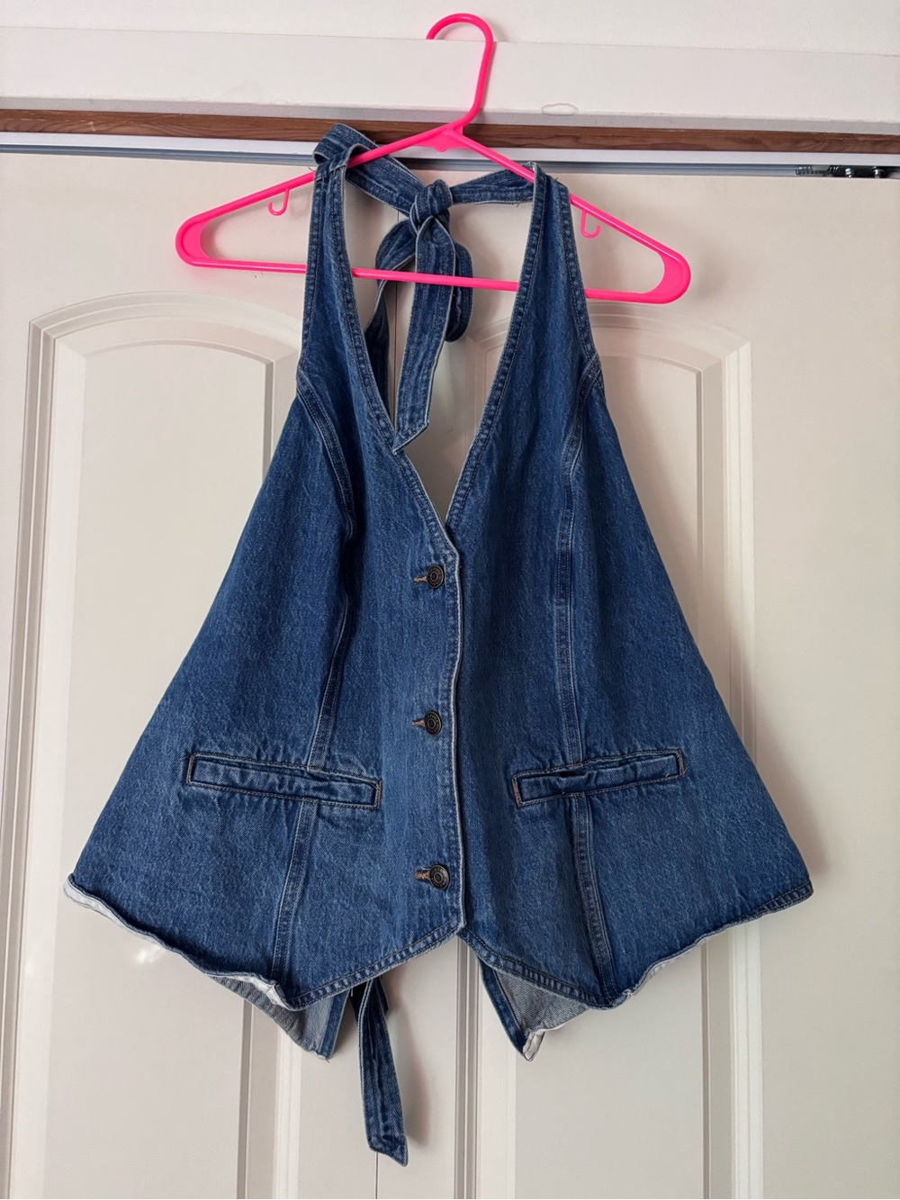 wild fable Blue Denim Halter Vest